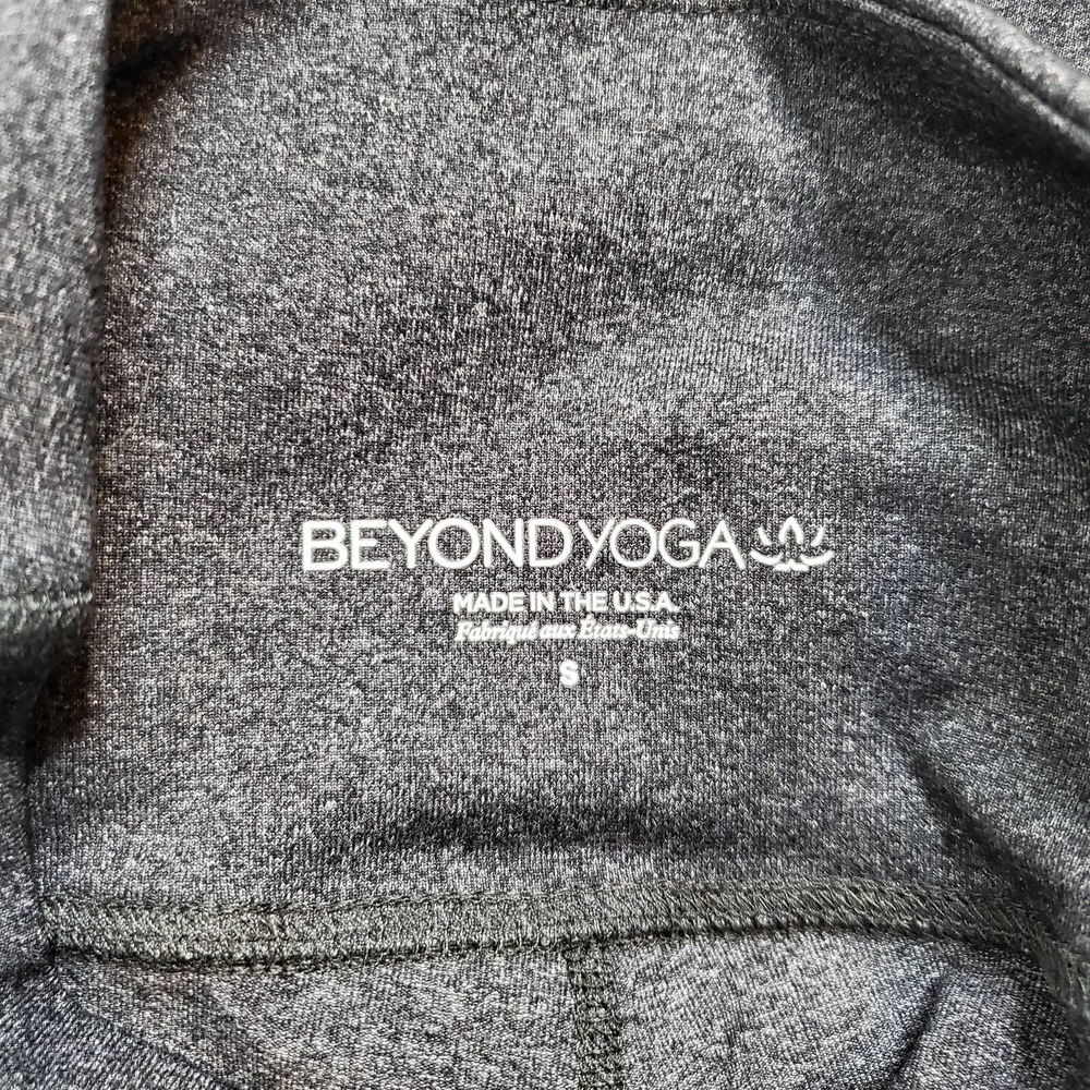 BEYOND YOGA • Charcoal Dark Gray Mesh Behavior High Waist Legging NEW Sz S - Picture 4 of 7